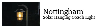 Nottingham Solar Hanging Coach Light